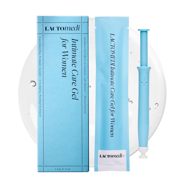 LACTOMEDI Intimate Care Gel | 5-Day Intensive Care Package | Vaginal Probiotics Applicator | Yeast Infection Care | BV Care for Women | pH Balance Gel | Itchiness and Unpleasant Odor | 1Box x 5pcs
